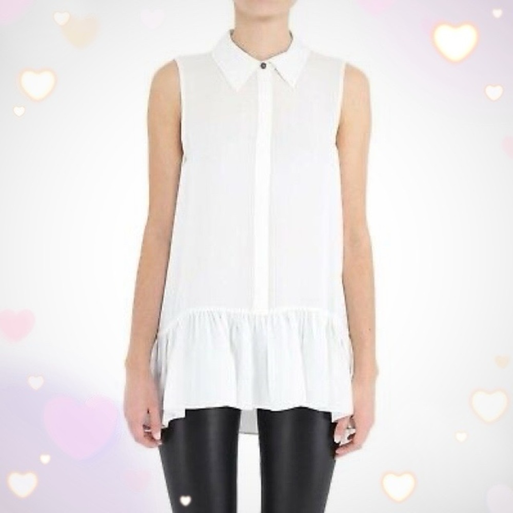 Diane von Furstenberg DVF Lanzi Sleeveless Silk Blouse